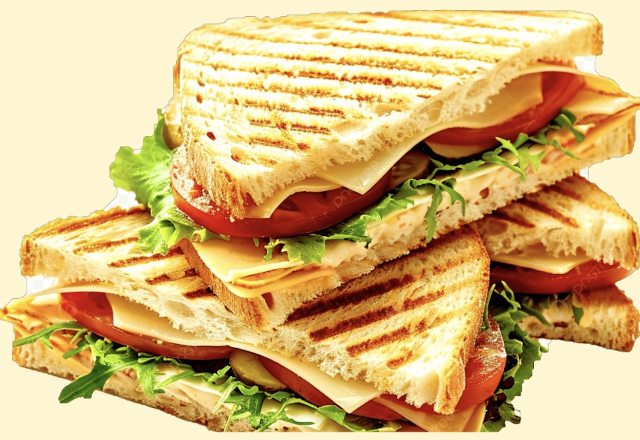 Salami und Käse Sandwich